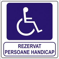 Rezervat persoane handicap 14x14cm